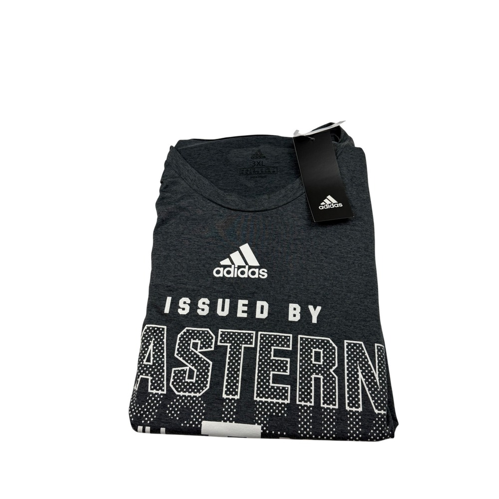 Adidas Mens Eastern Athl‎ Dept Graphic T-Shirt Charcoal Gray Heather 3XL NWT